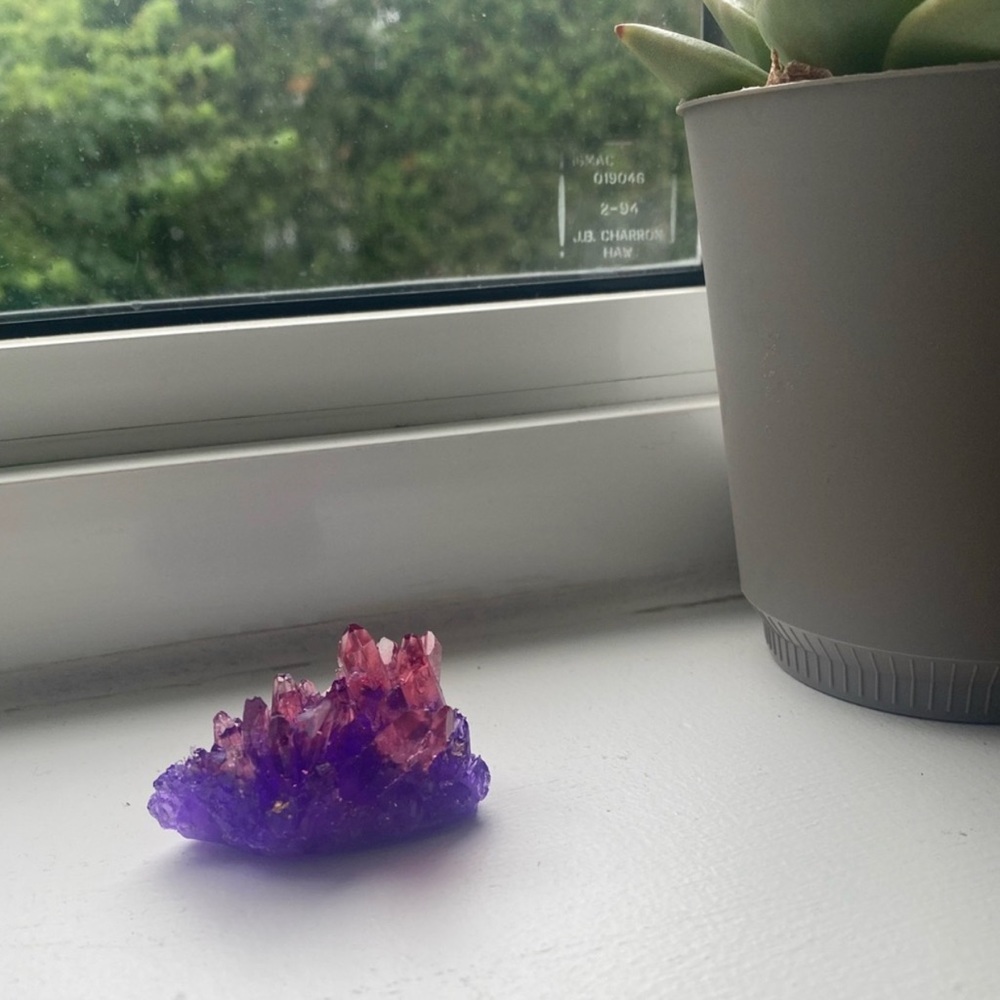 House decoration ~ Purple & pink crystal cluster decoration ππ - Picture 3 of 16
